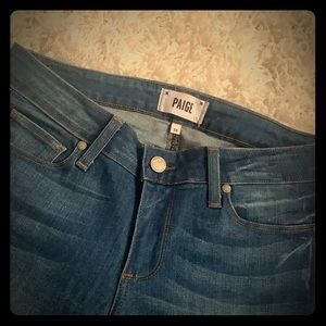 Paige cropped denim, size 28. Worn twice.